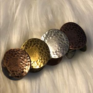 Multi-colored Metal Stretch Bracelet